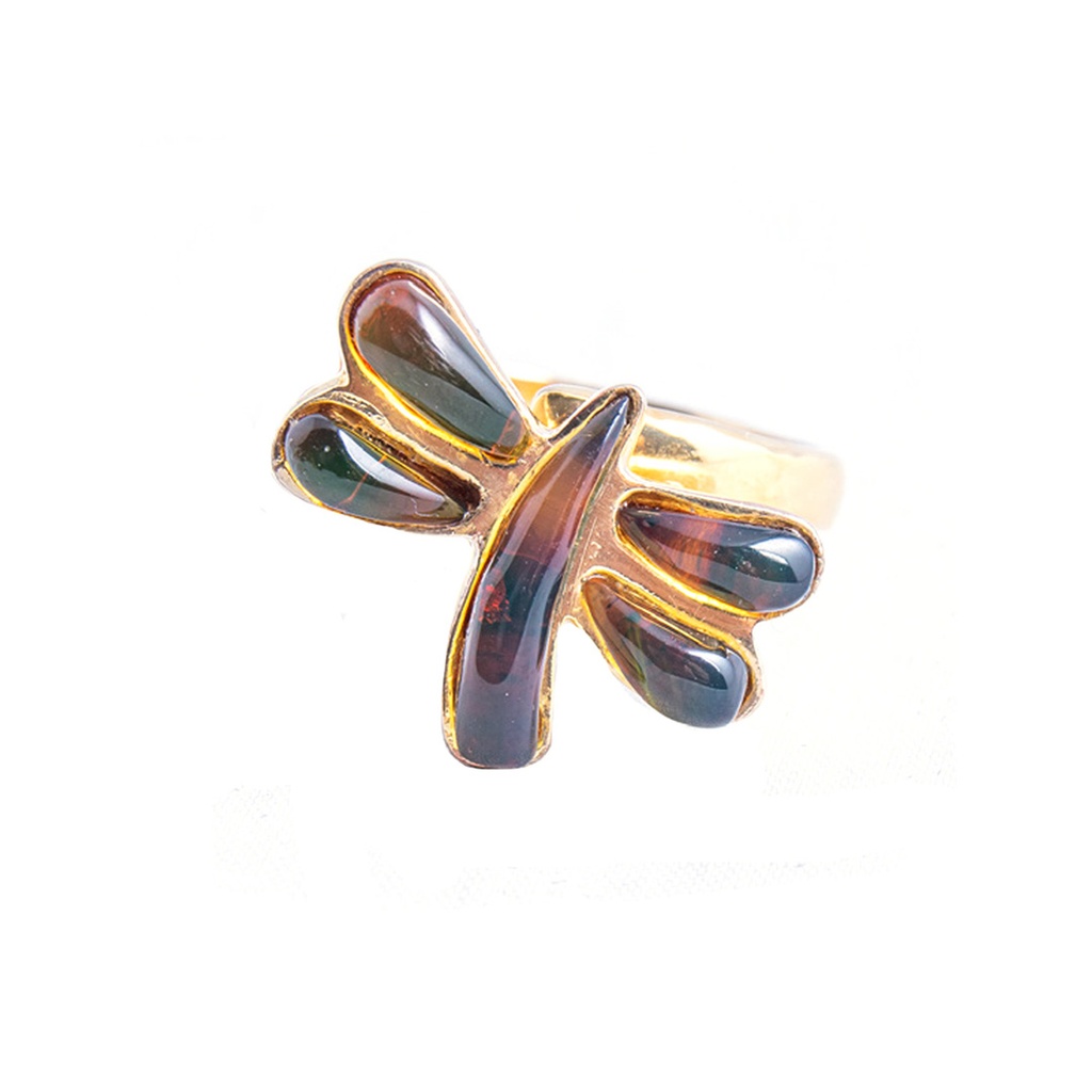 SMALL DORATO AMBER DRAGONFLY RING