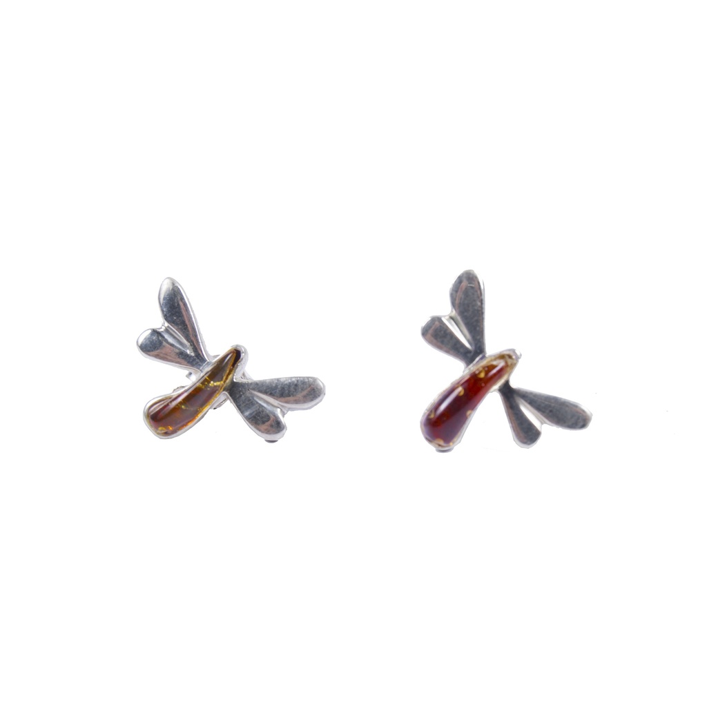 SOPHIA SILVER AMBER EARRING