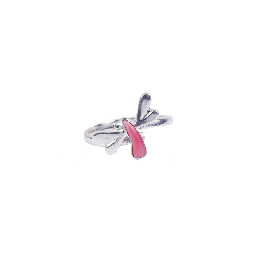 SOPHIA SILVER PINK SEA SHELL RING