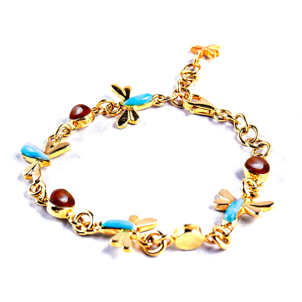 SOPHIA DORATO LARIMAR AND AMBER BRACELET