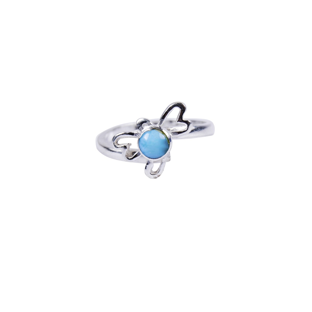 SILUETA SILVER LARIMAR RING