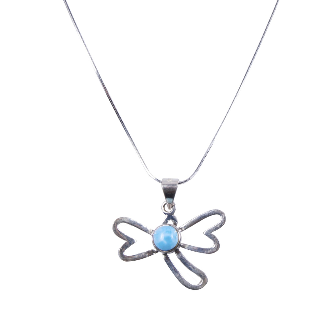 SILUETA SILVER LARIMAR NECKLACE