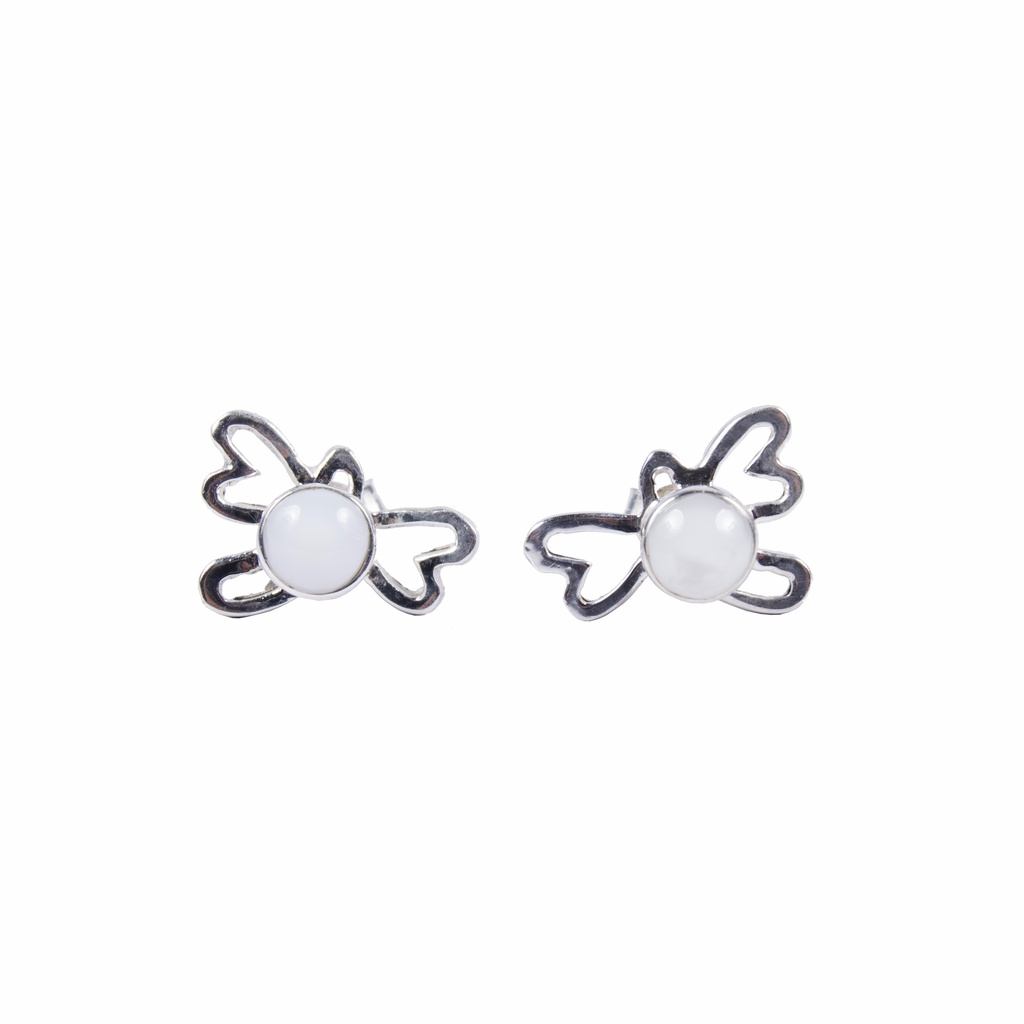 SILUETA SILVER MOTHER PEARL EARRING