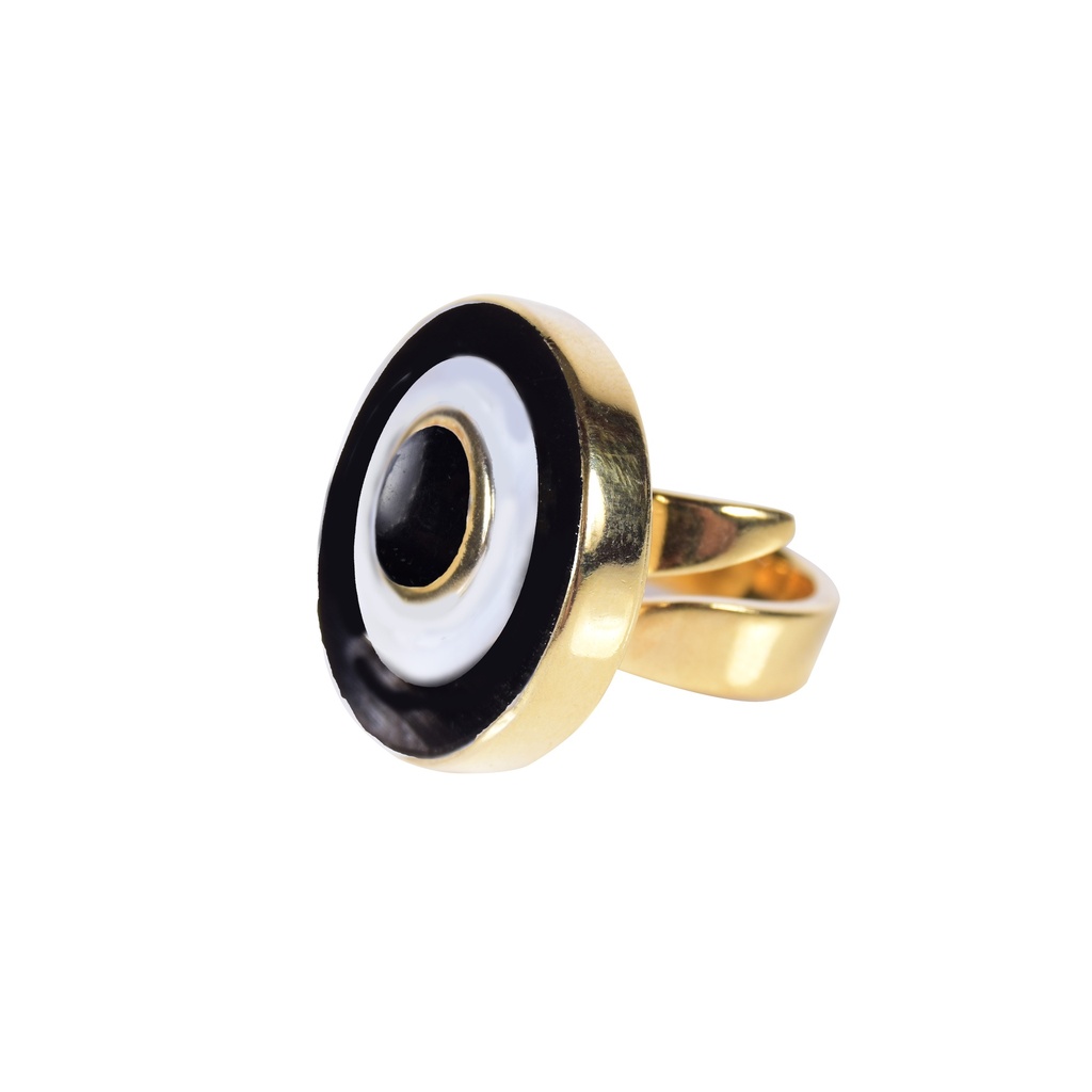 SMALL DORATO COW HORN AND MOTHER PEARL LUZ RING