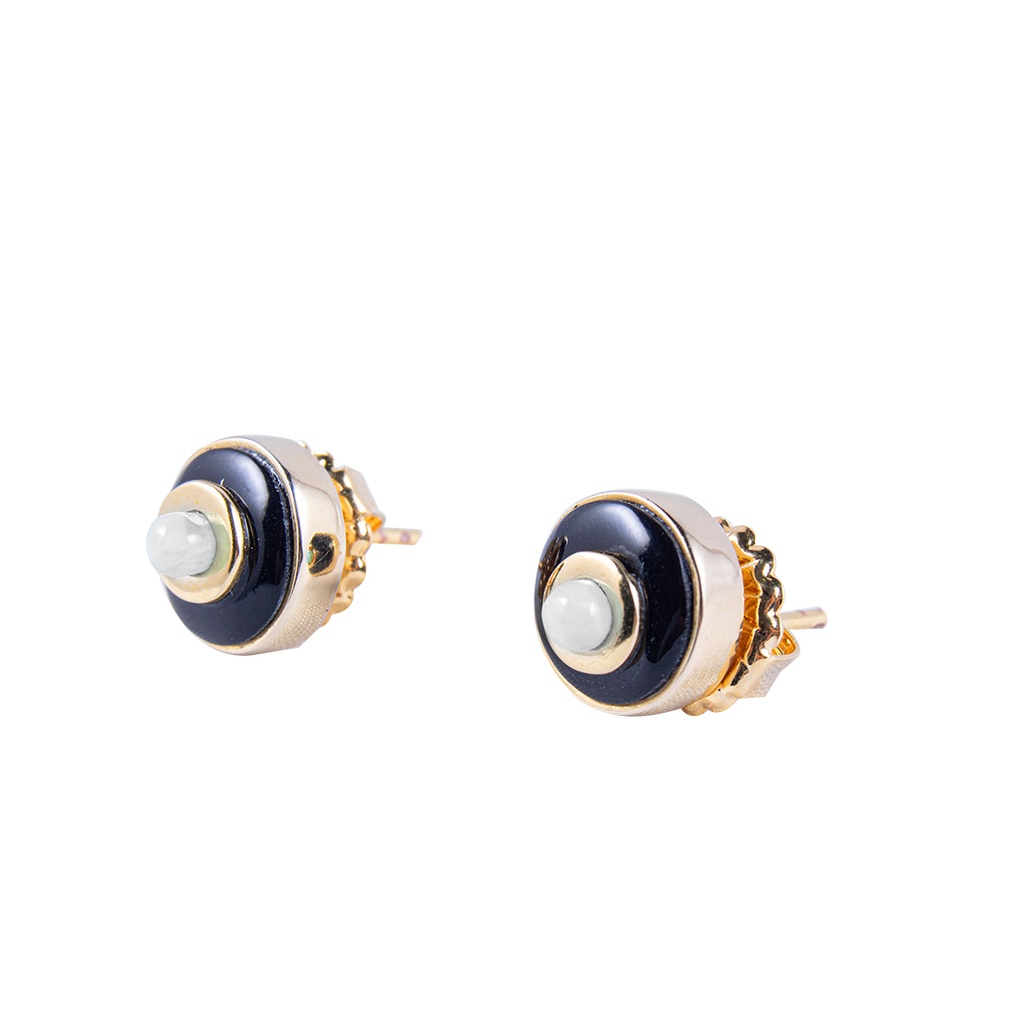 BABY DORATO COW HORN AND MOTHER PEARL LUZ EARRINGS