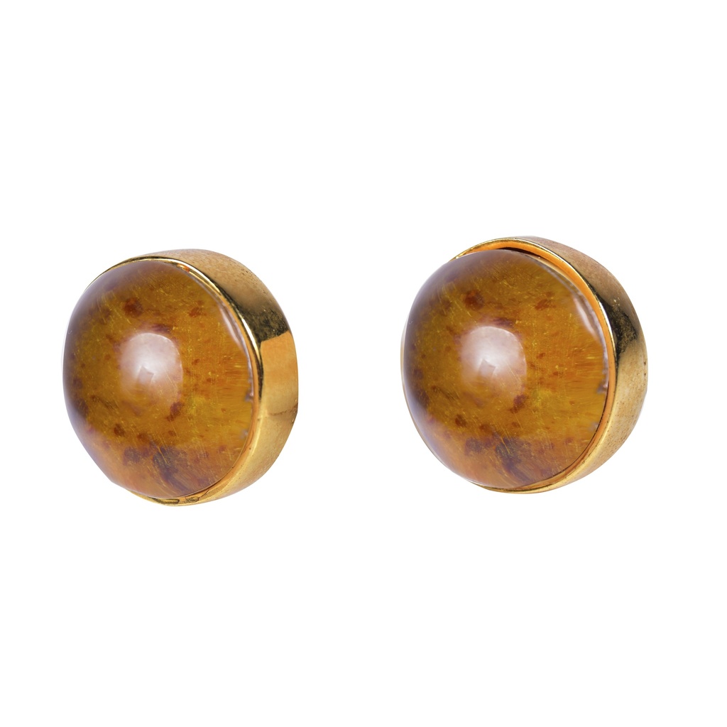 REDONDO DORATO COW HORN EARRINGS