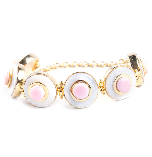 MINI DORATO MOTHER PEARL AND PINK SEA SHEL LUZ BRACELET