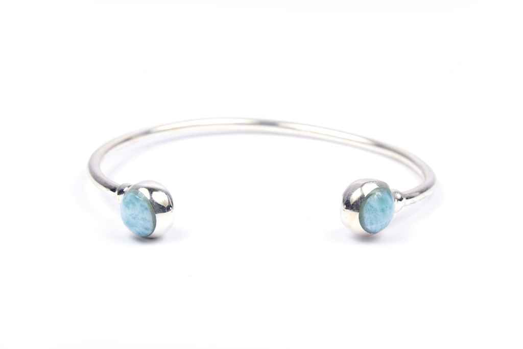 REDONDO SILVER LARIMAR SMALL BRACELET