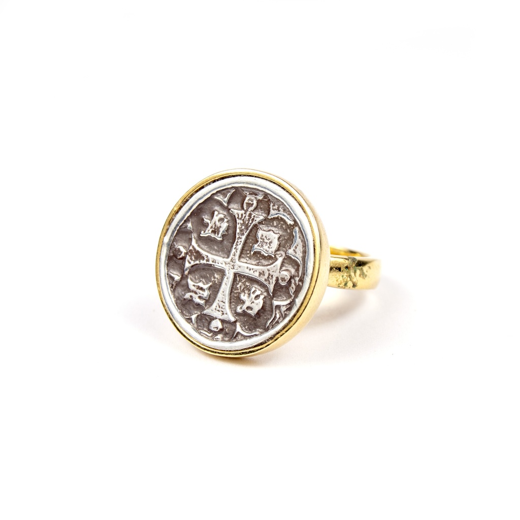 MONEDA DT/PT SMALL RING