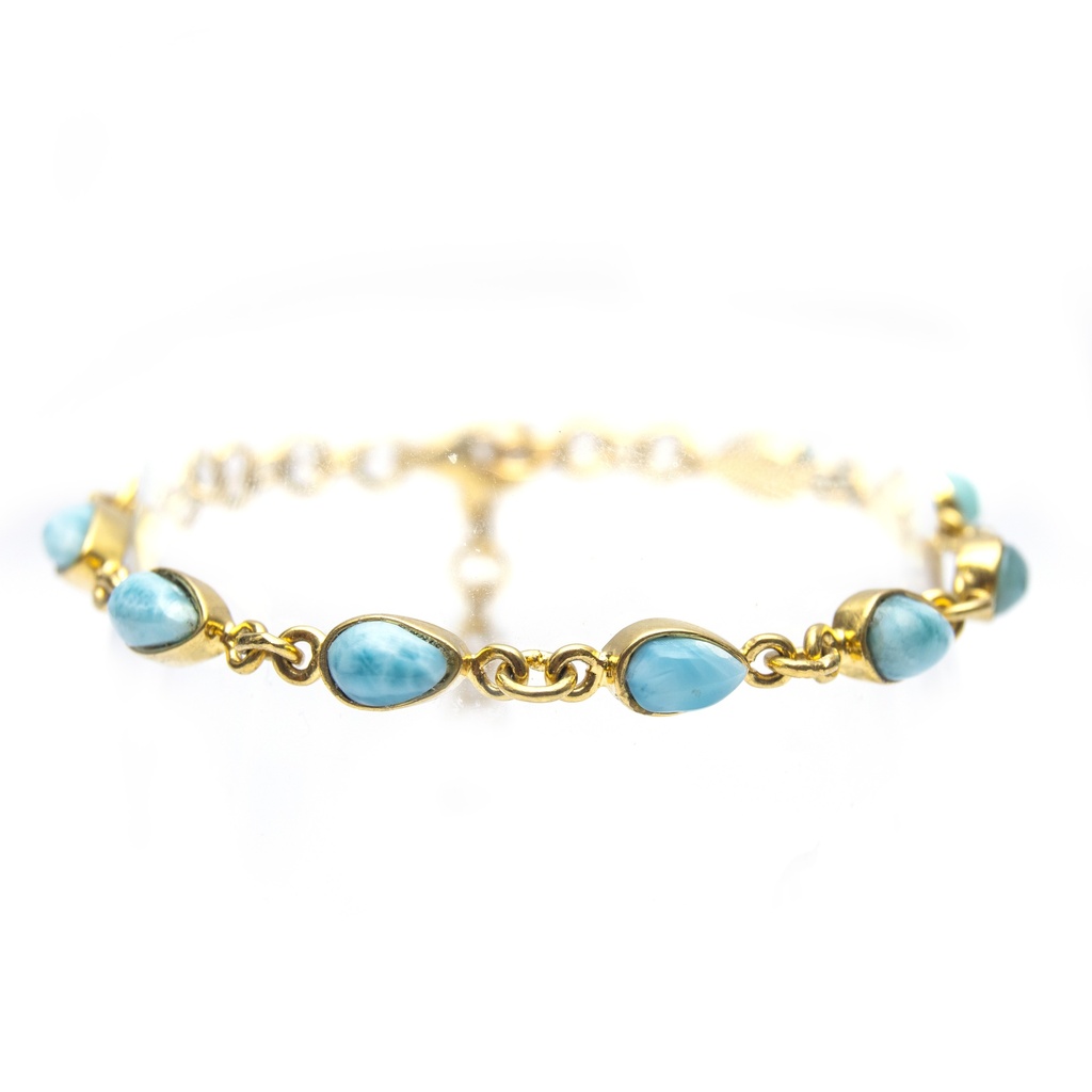 MINI DROPS DORATO LARIMAR BRACELET