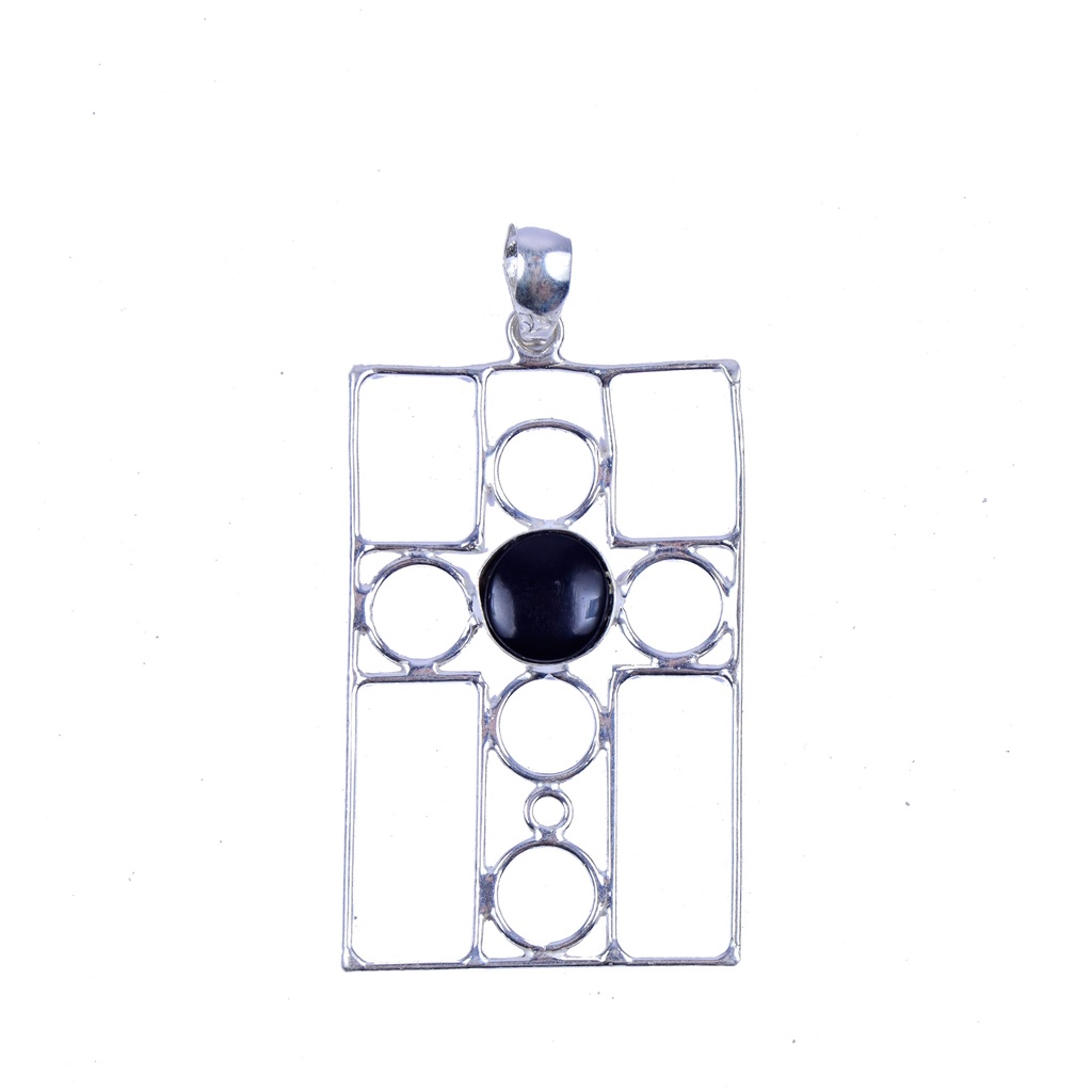 AUTO SILVER COW HORN PENDANT