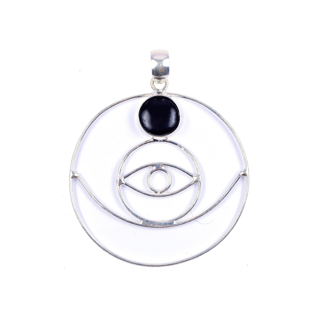 AUTO SILVER COW HORN PENDANT