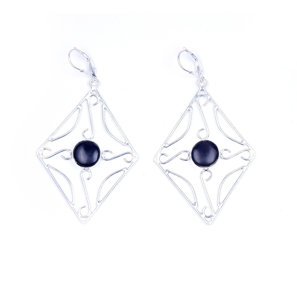 AUTO SILVER COW HORN EARRINGS