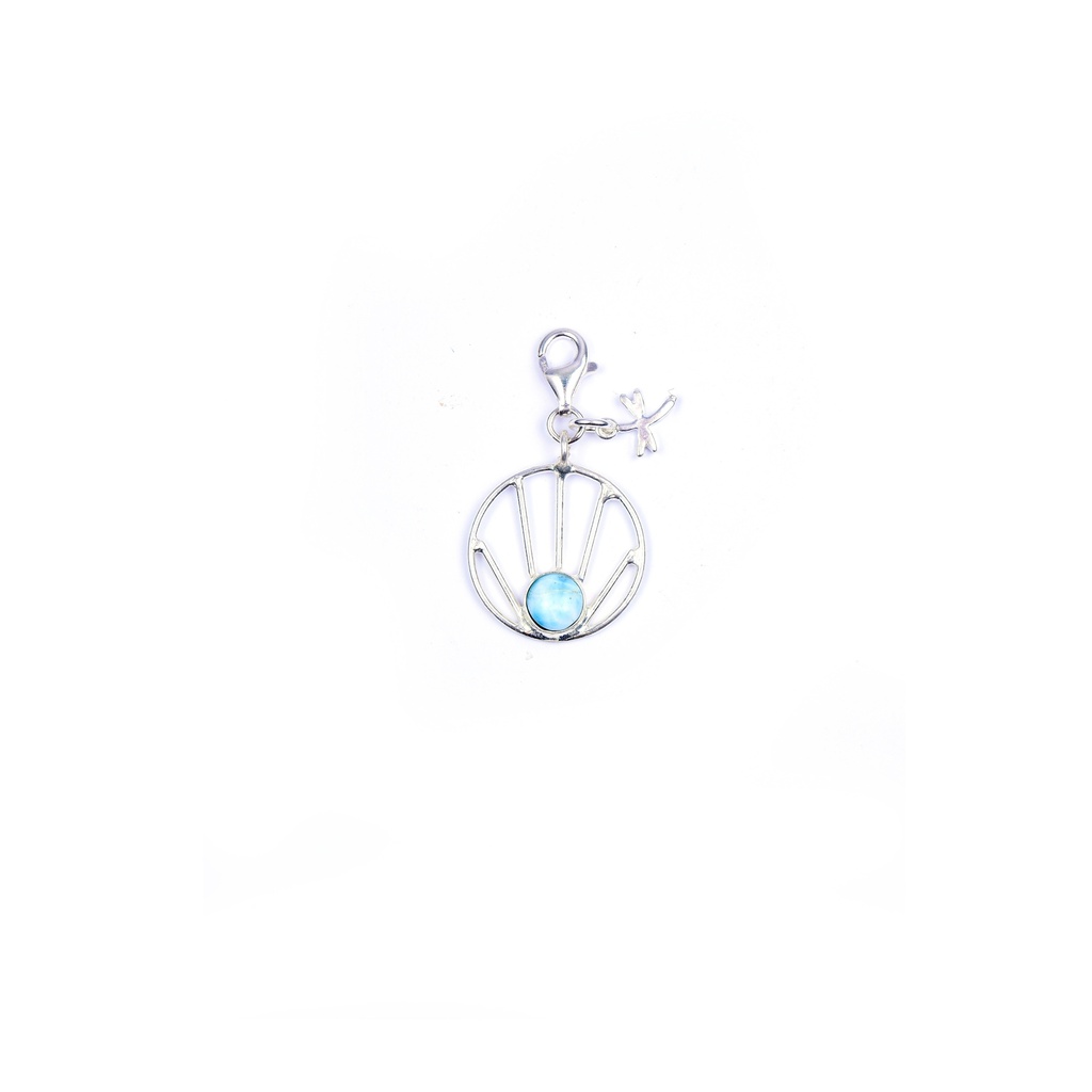 AUTO SILVER LARIMAR CHARM
