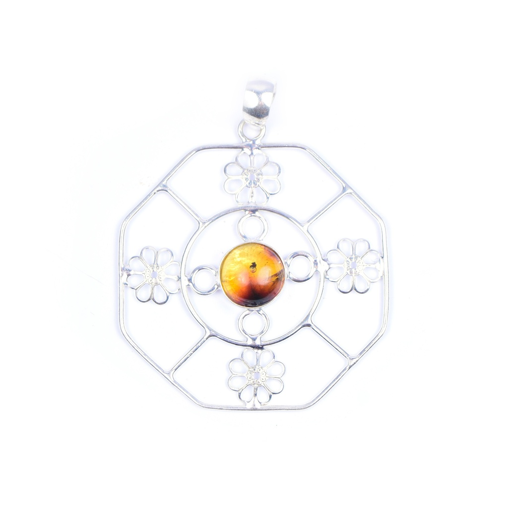 AUTO SILVER LARIMAR NECKLACE