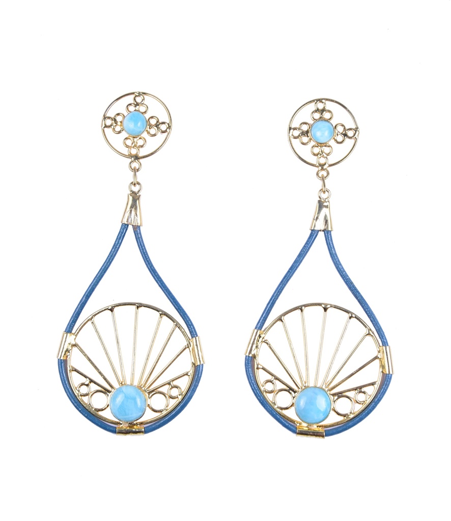 AUTO PIEL DORATO LARIMAR EARRINGS