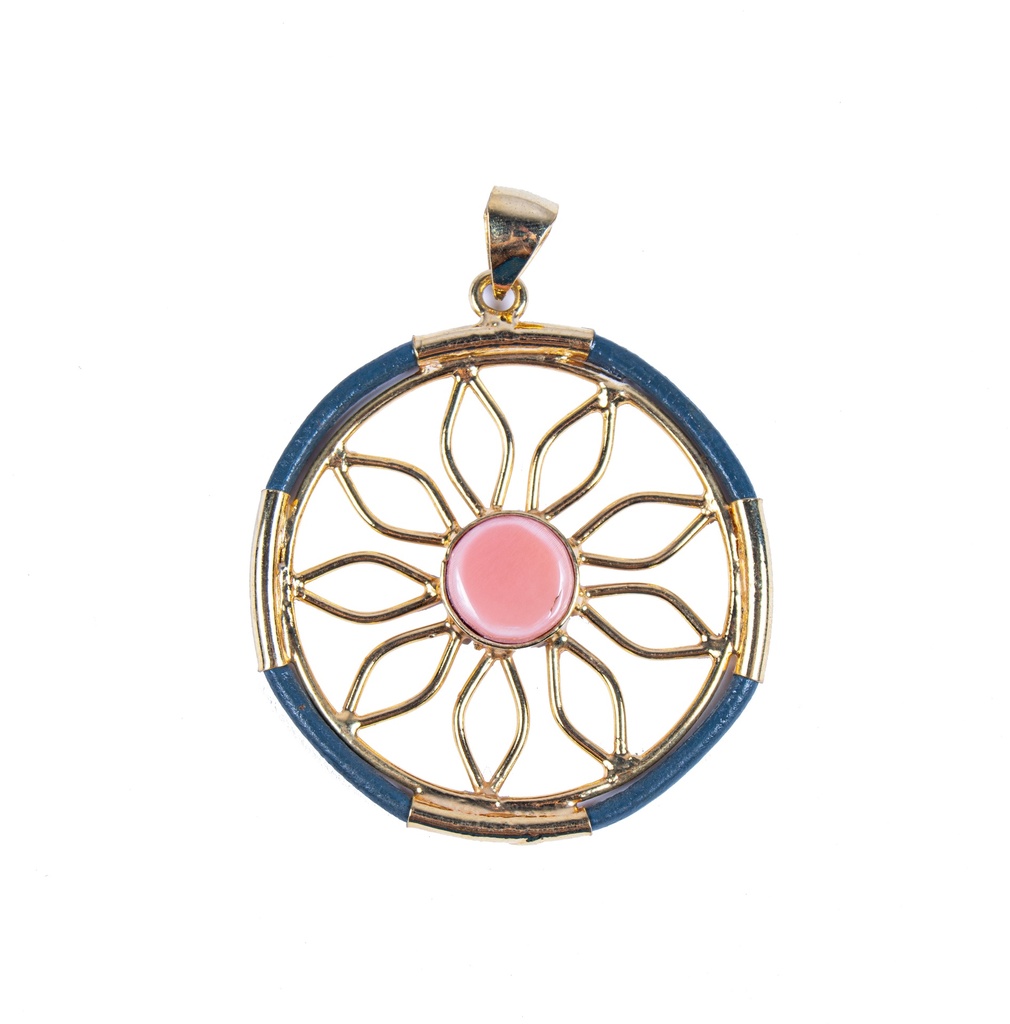 AUTO PIEL DORATO PINK SEA SHELL PENDANT