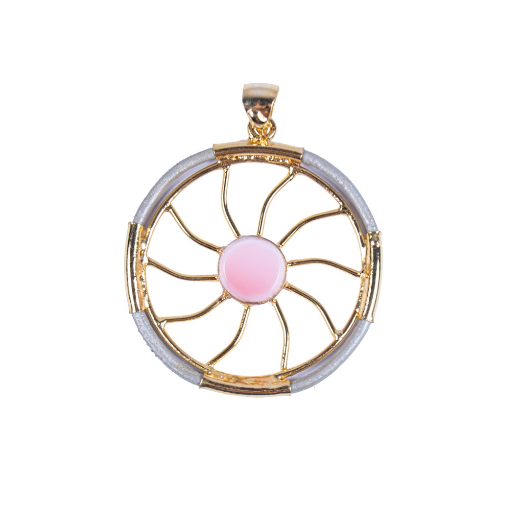 AUTO PIEL DORATO PINK SEA SHELL PENDANT