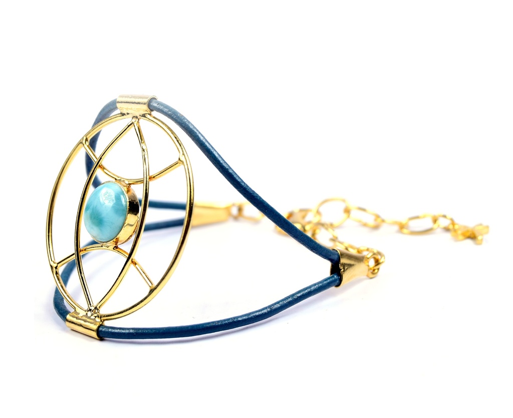 AUTO PIEL DORATO LARIMAR BRACELET