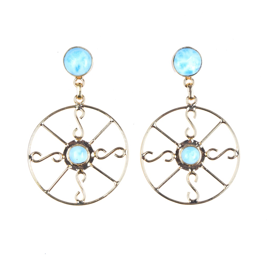 AUTO DORATO LARIMAR EARRINGS