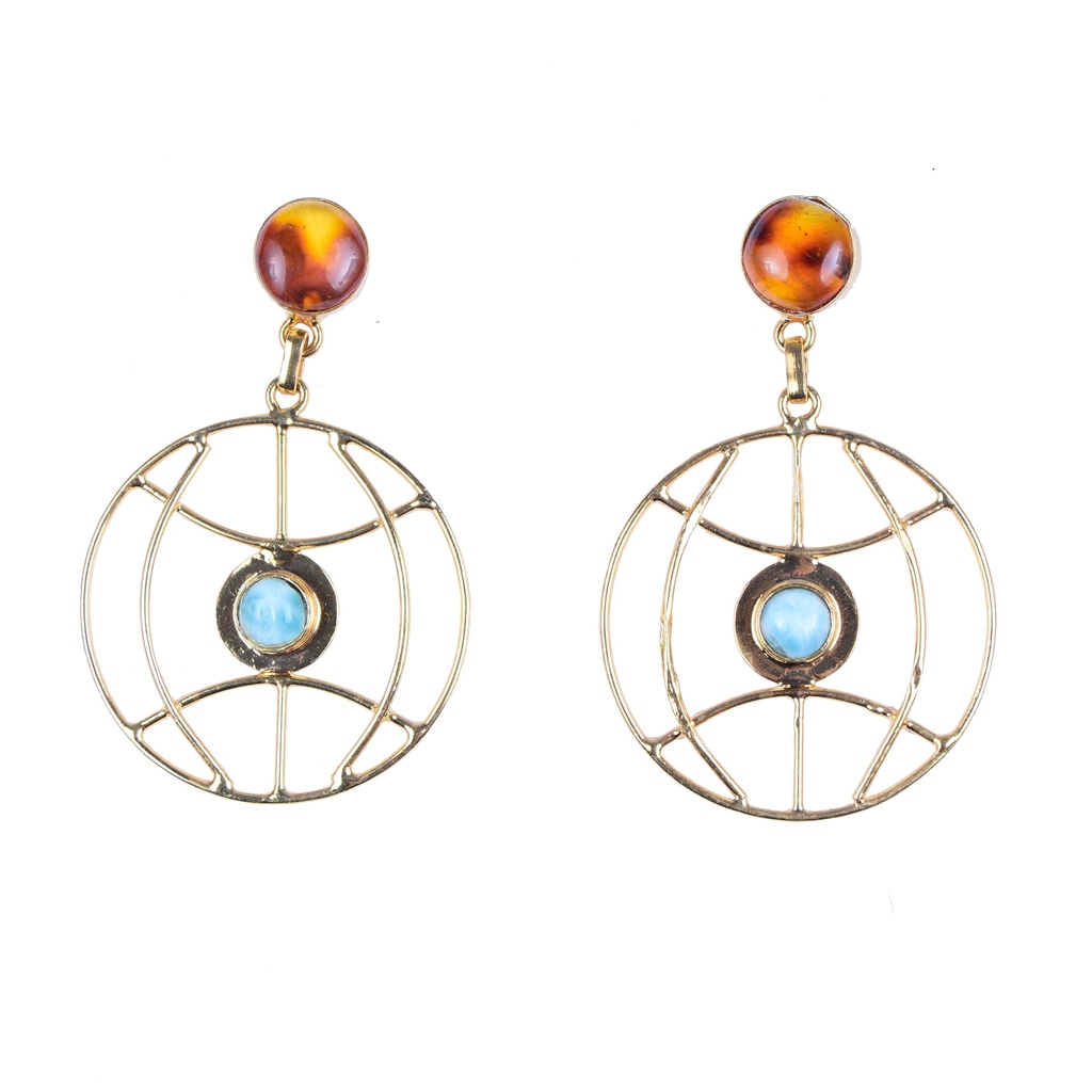 AUTO DORATO LARIMAR EARRINGS
