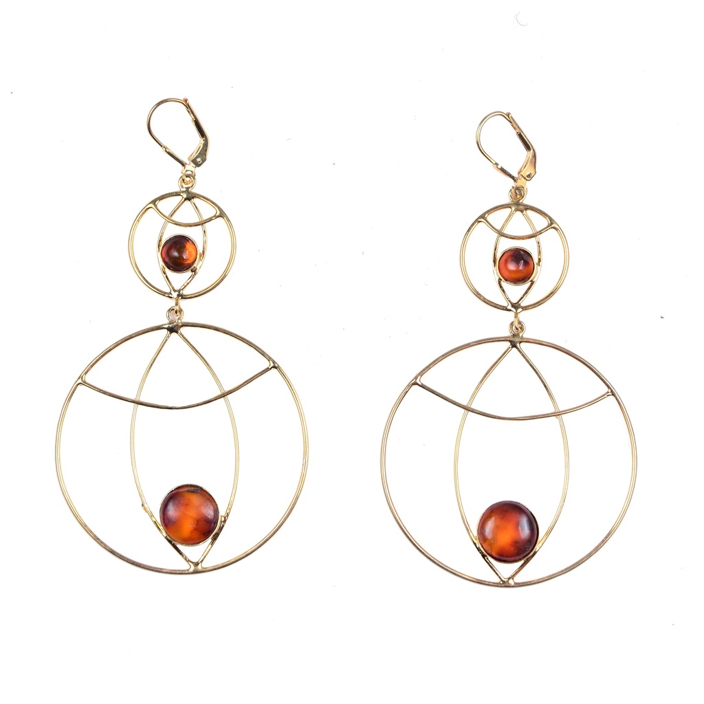 AUTO DORATO LARIMAR EARRINGS