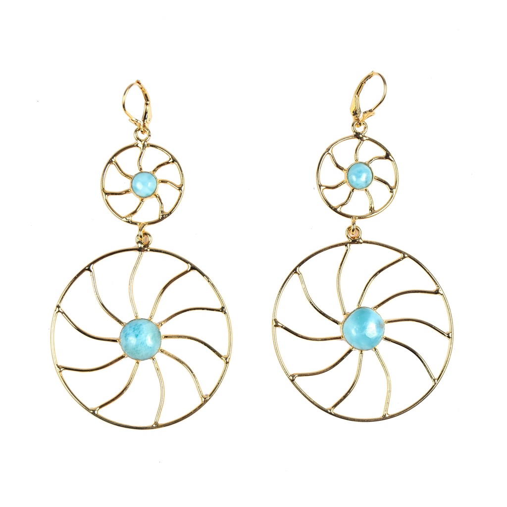AUTO DORATO LARIMAR EARRINGS