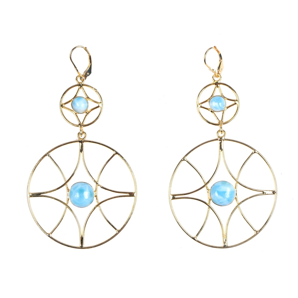 AUTO DORATO LARIMAR EARRINGS