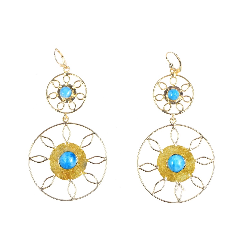 AUTO DORATO LARIMAR EARRINGS