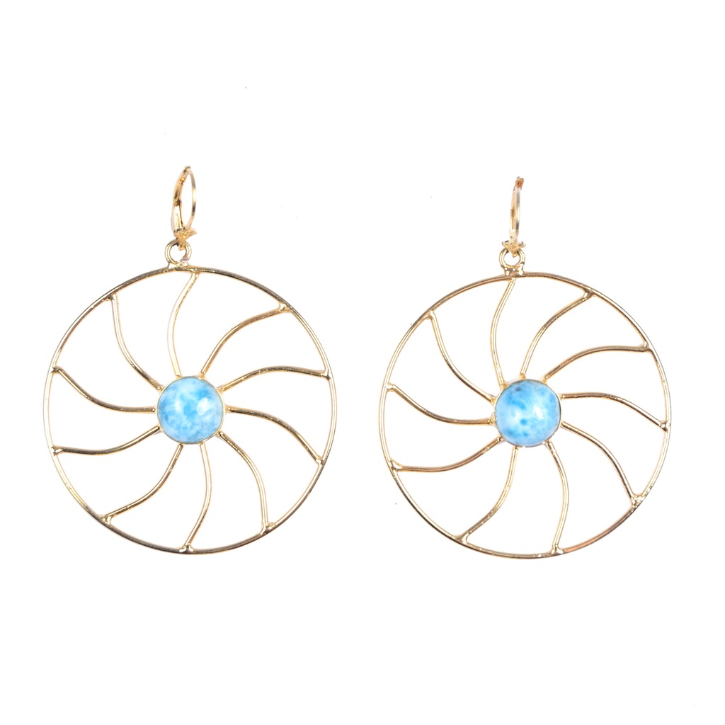 AUTO DORATO LARIMAR EARRINGS