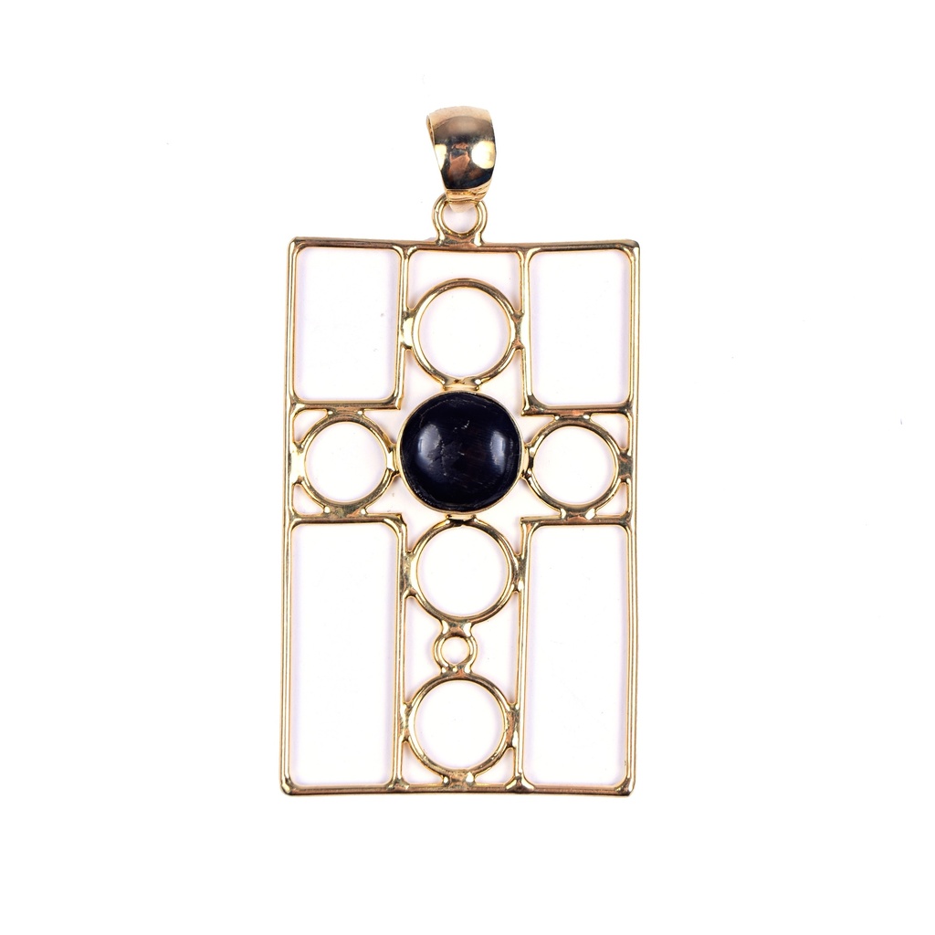 AUTO DORATO COW HORN PENDANT
