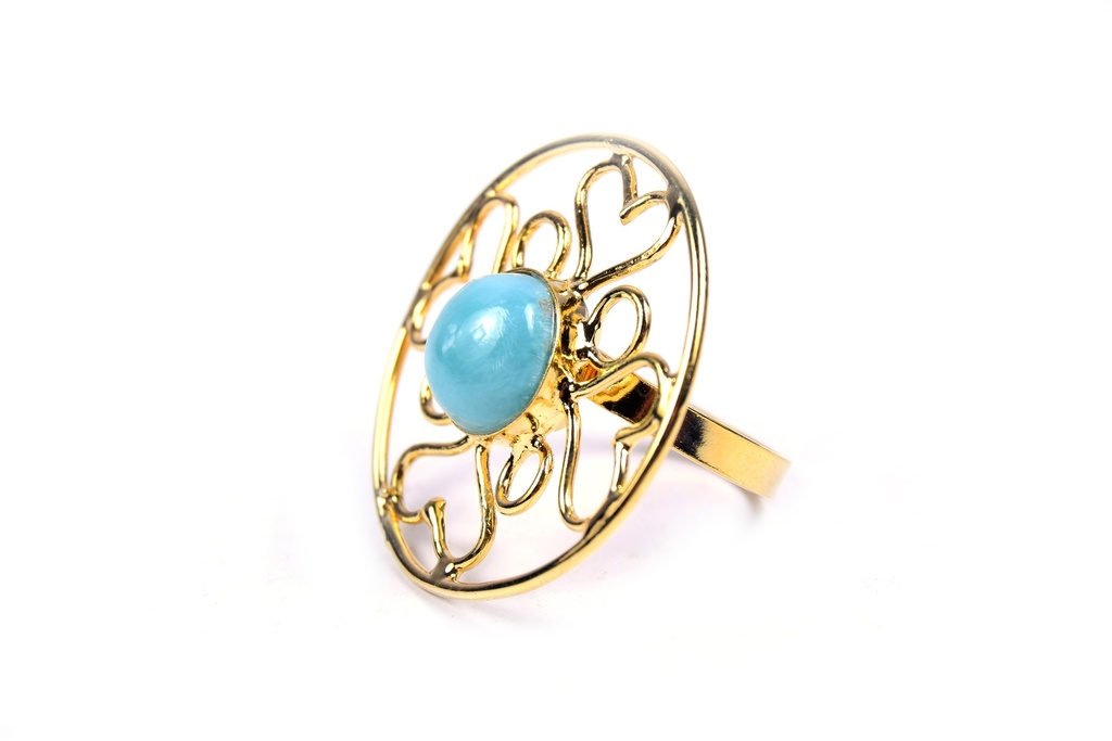 AUTO DORATO LARIMAR RING