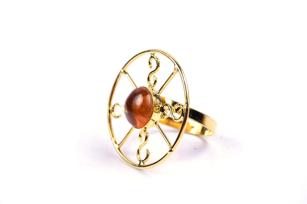 AUTO DORATO AMBER RING