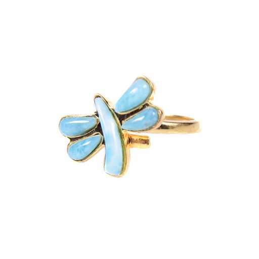 [31175] SMALL DORATO LARIMAR DRAGONFLY RING