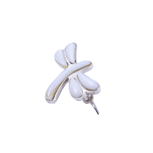 [31427] MEDIUM SILVER MOTHER PEARL DRAGONFLY PIN