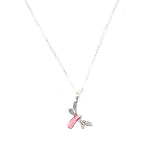[30126] SOPHIA SILVER PINK SEA SHELL NECKLACE