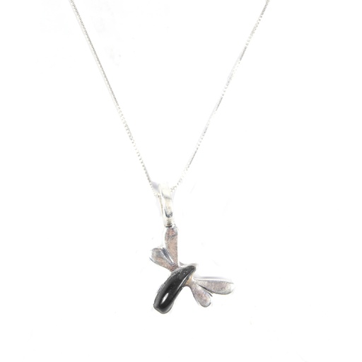 [30127] SOPHIA SILVER COW HORN NECKLACE