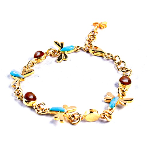 [31731] SOPHIA DORATO LARIMAR AND AMBER BRACELET