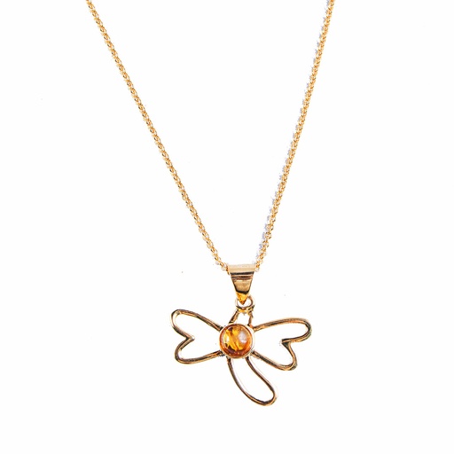 [30803] SILUETA DORATO AMBER NECKLACE