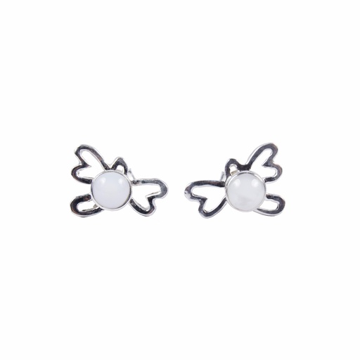 [30143] SILUETA SILVER MOTHER PEARL EARRING
