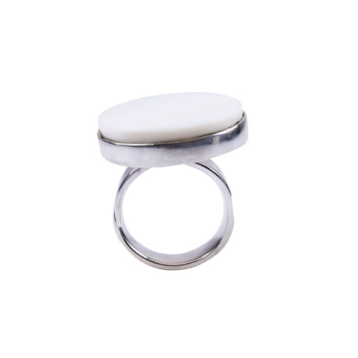 [31239] REDONDO SILVER MOTHER PEARL RING
