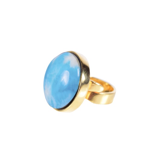 [31264] REDONDO DORATO LARIMAR RING