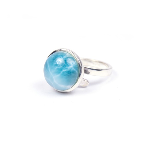 [31494] REDONDO SILVER LARIMAR SMALL RING