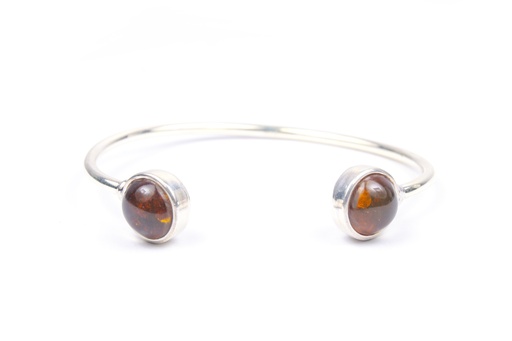 [31235] REDONDO SILVER AMBER BIG BRACELET
