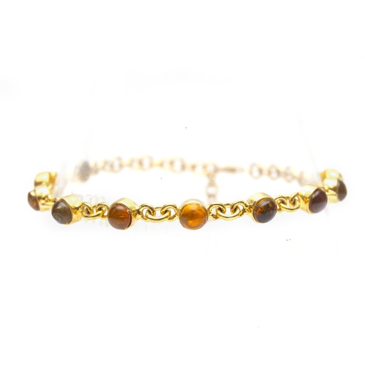 [31311] MINI ROUND DORATO AMBER BRACELET