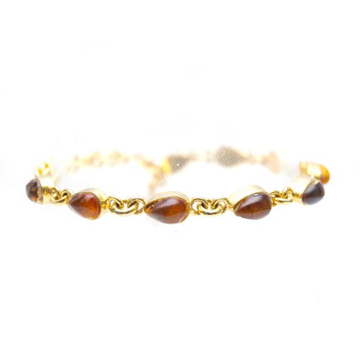 [32097] MINI DROPS DORATO AMBER BRACELET