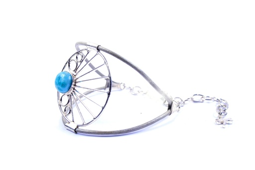 [32549] AUTO PIEL SILVER LARIMAR BRACELET