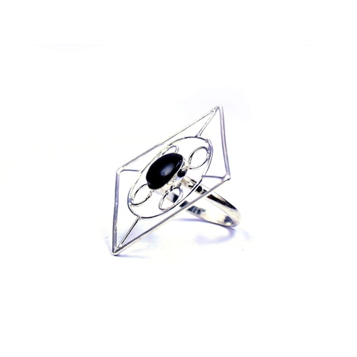 [32612] AUTO SILVER COW HORN RING
