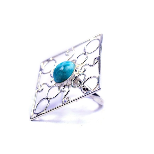 [32621] AUTO SILVER LARIMAR RING