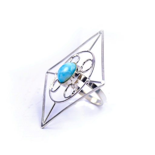 [32622] AUTO SILVER LARIMAR RING